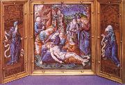 unknow artist, Limoges enamel triptych